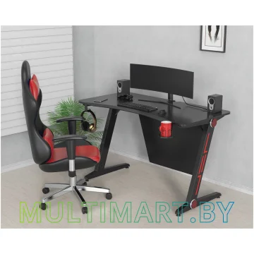 Компьютерный стол Cactus CS-GTZ-BKRD-CARBON картинка 6
